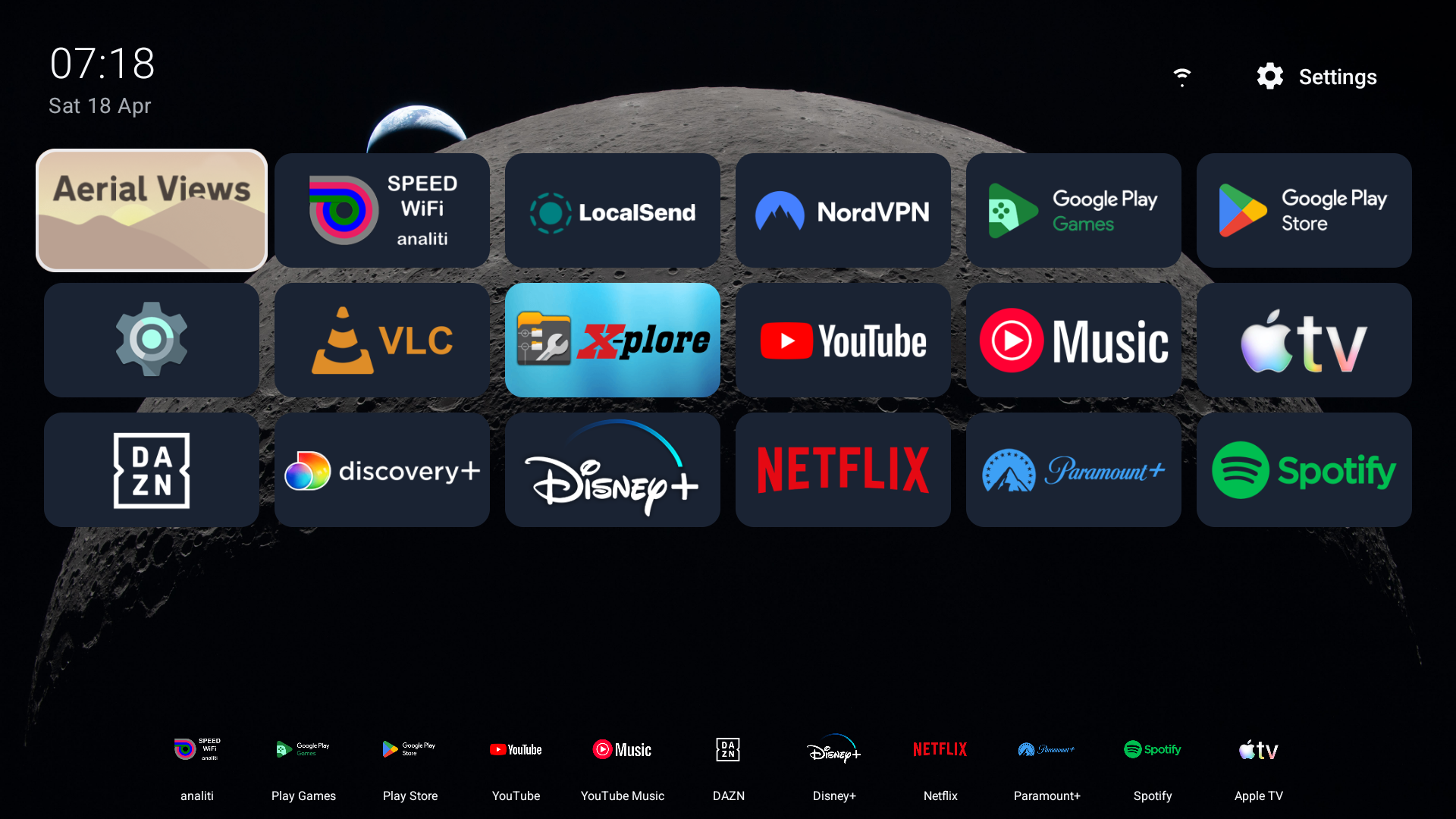 Aero Launcher home screen preview