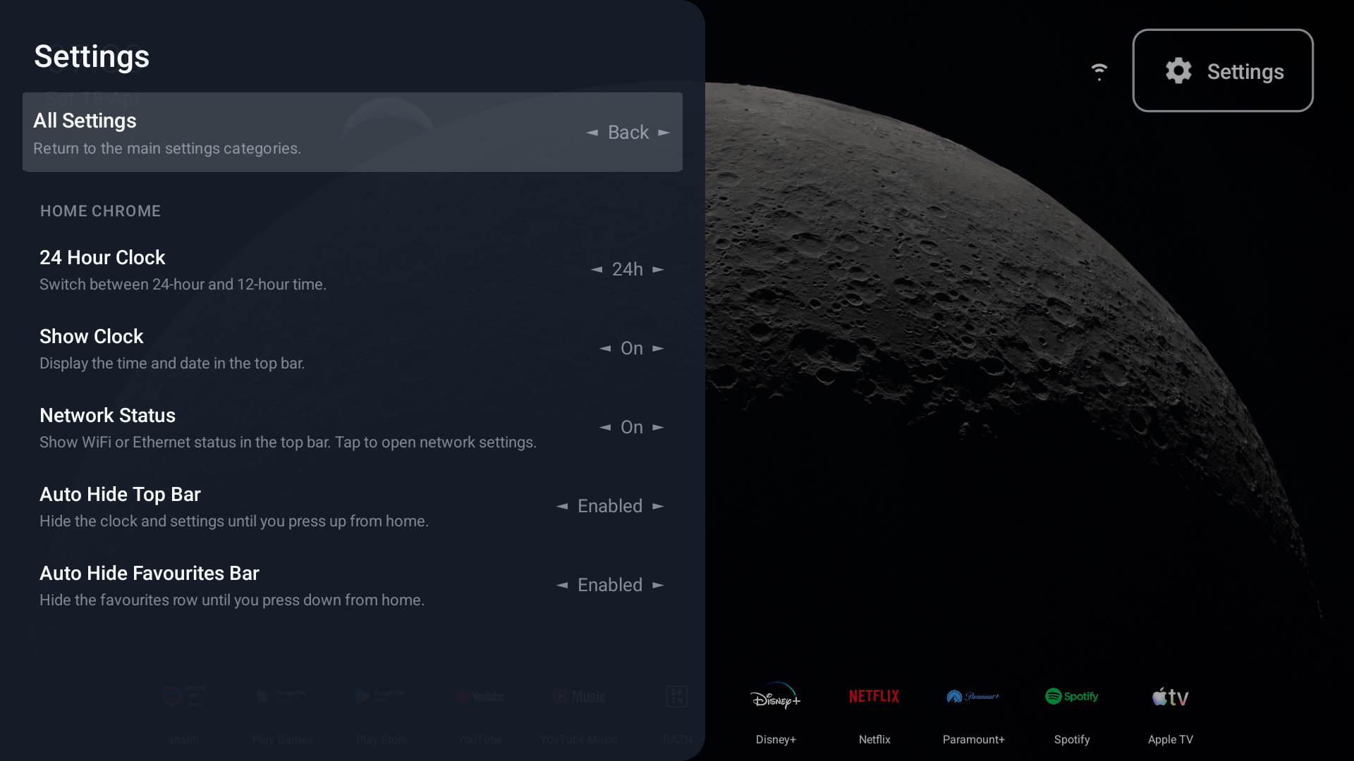 Aero Launcher display options